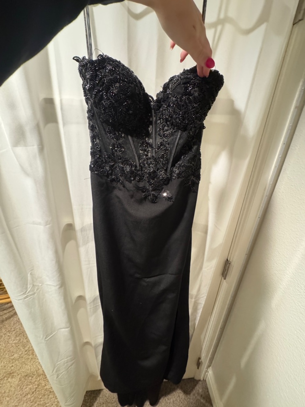 Formal Black Lace Prom Dress
